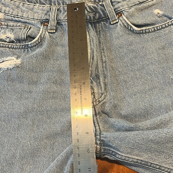 &Denim Loose Straight Distressed Jeans US 4 - Picture 13 of 15